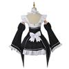 NIUKACOS Rem and Ram Cosplay Costume with Wig from Life In Another Maid Outfit for Photo Size L ReZERO -Starting World-, Anime, Adults, Halloween,