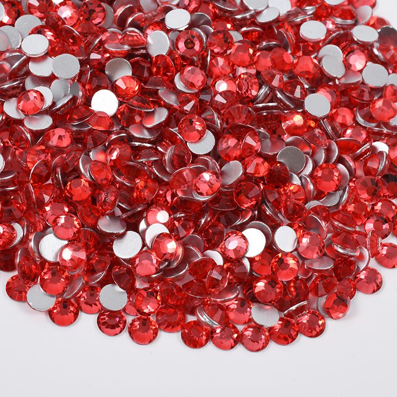 New Misty Rose Colors Glass Rhinestones SS6-SS30 Non Hotfix Crystals Flatback Crystal Rhinestones for Nail Art DIY