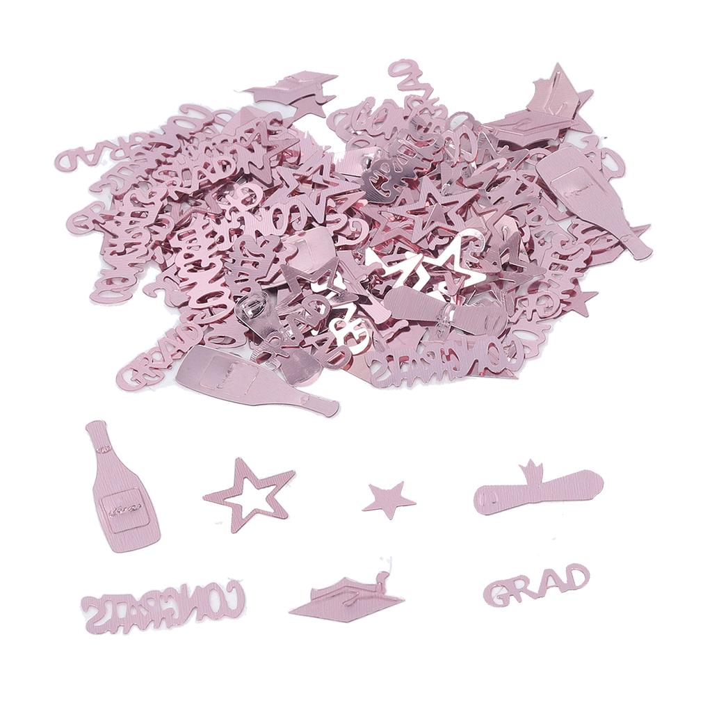 Rose Gold Graduation Confetti 100g Reusable Dazzling Graduation Confetti for Graduation Decoration Party
