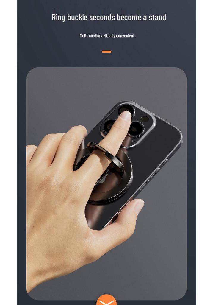 360° Rotating Double-Sided Magnetic Car Phone Holder with Three-Fold Storage