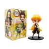 8Pcs Anime Demon Slayer Figure Doll Toy Nezuko Tanjirou Zenitsu Inosuke Kyoujurou Shinobu Giyuu Q Version Model Toy Kids Gifts