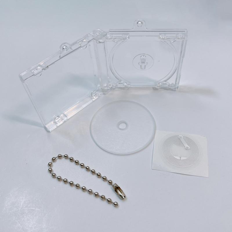 Gift Music Cover DIY Keyring Key Chain Acrylic DVD NFC Custom Album Box Case Mini Blank CD Keychain