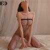 Sexy Fishnet Lingerie Set: Temptation Open Crotch Stockings for Women