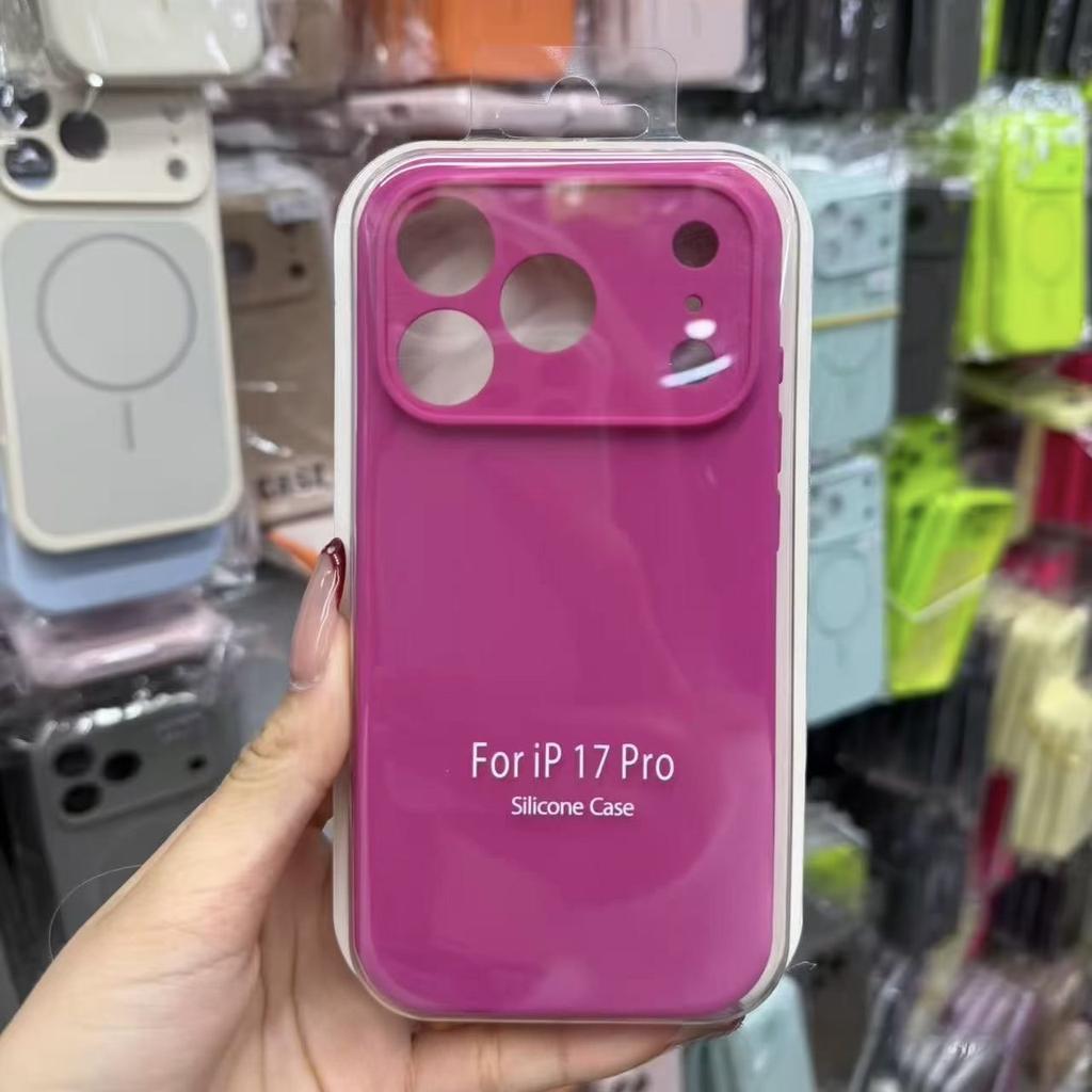 Luxury Liquid Silicone Original 1:1 Phone Case For iPhone Air 17 Pro Max 17 Pro 17 AI Camera Button Anti-drop Full-protect Cover