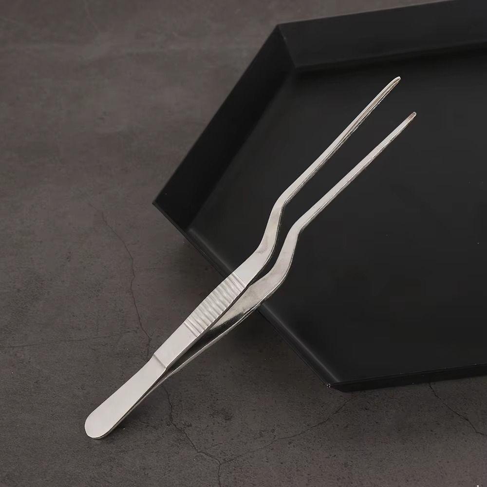 14/16/20cm Kitchen Chef Tongs Tweezers Precision BBQ Tweezer Food Clip Barbecue Cooking