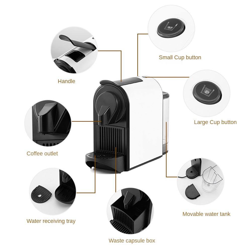 Italian Automatic Capsule Coffee Machine Home Office