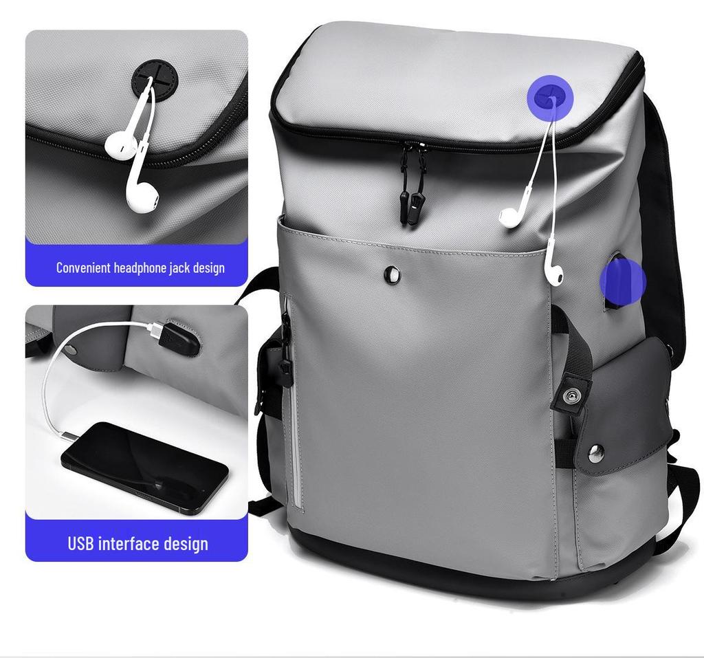 Sac à dos étanche grande capacité pour ordinateur portable pour homme - Léger, Décontracté d'affaires, Sac de voyage tendance pour étudiants
