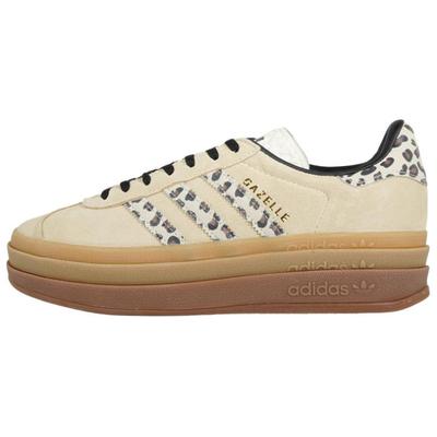 Sneakers da Donna Gazelle Bold Strisce Ghepardo Marrone Crema-Bianco Nero Core JI1370