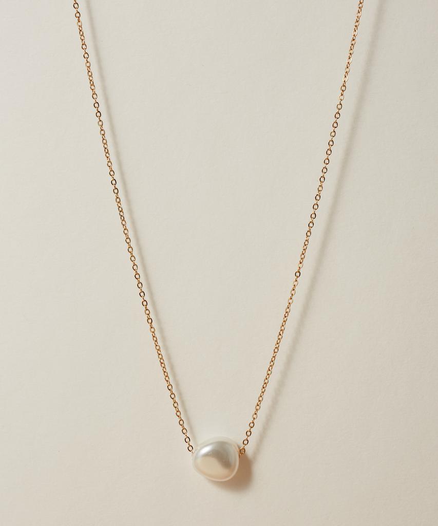 Novice Tokyo Single Baroque Pearl Necklace [Stainless] / Gold