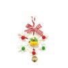 Christmas Knitted Hanging Ornament with Bell for Christmas Tree and Window Holiday Decor