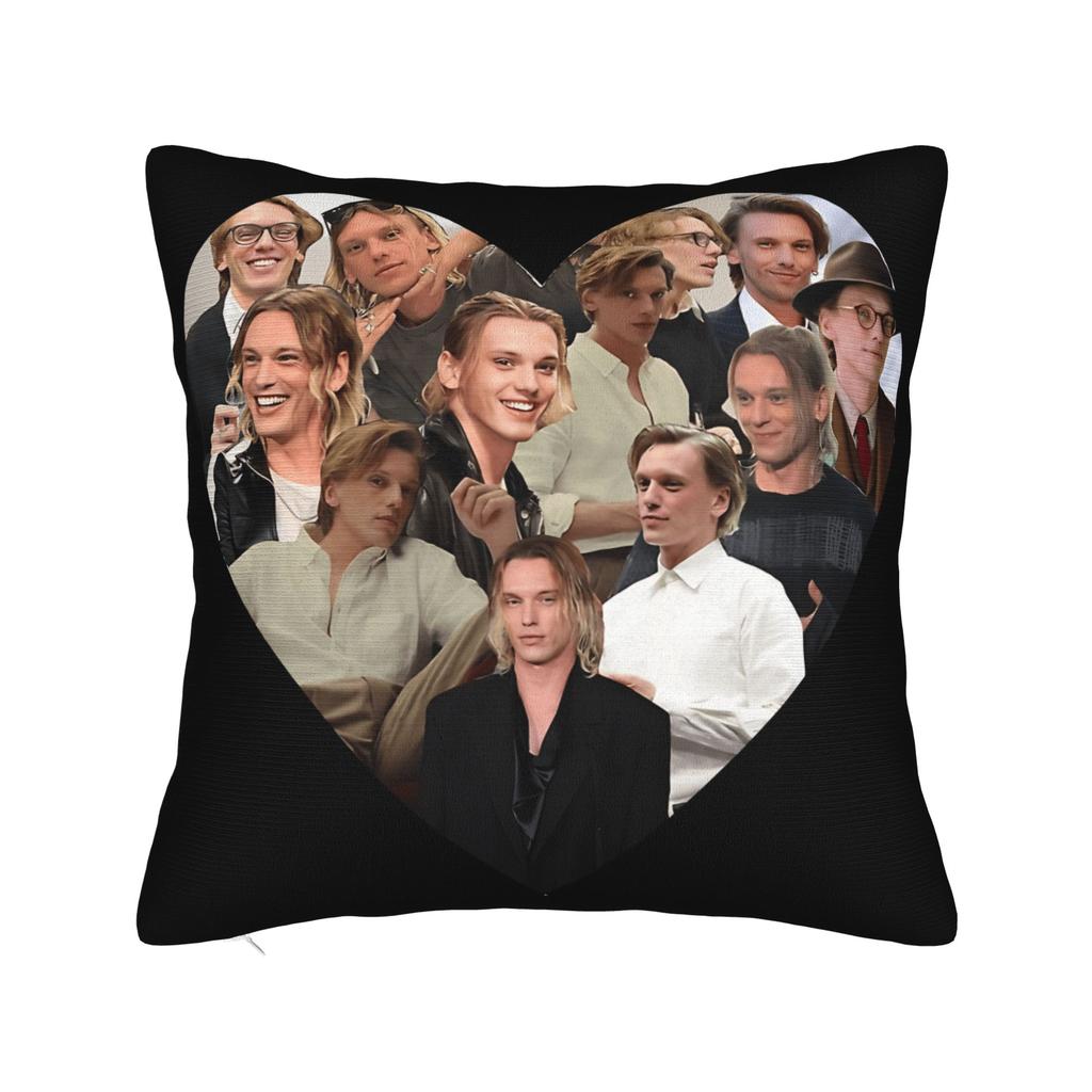 Pillow Cover Jamie Campbell Bower Abstract Collage Cute Funny Pillow Case For Sofa Home Decor Pillowcases