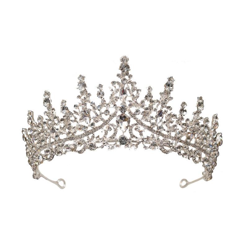 Bridal Crown Tiara Dinner Princess Dress Style Accessories European Rhinestone Headband Travel Photography Accessories