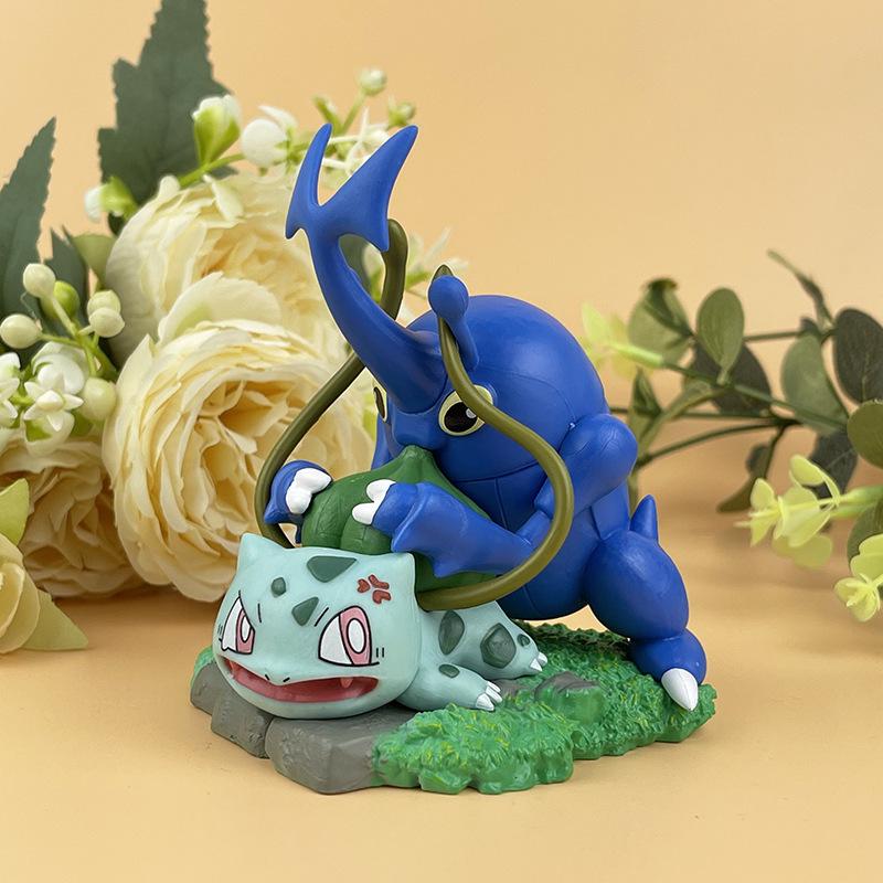 Pokémon Pikachu, Bulbasaur, Squirtle Action Figures: Desktop Ornaments