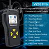 OBD2 skener autodiagnostické nástroje OBDII čtečka kódů pro diagnostiku motoru kontrolka napětí baterie testování 10 jazyků podporuje