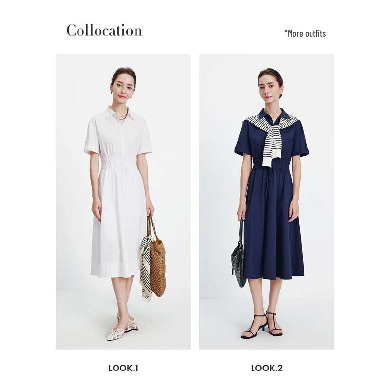 Women s Sport Casual Lapel Dress L