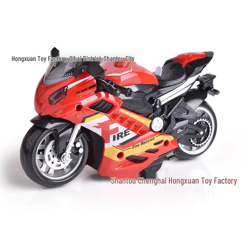 Children's Off-Road Police Motorcycle Toy with Sound and Light