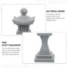 FOMIYES Replica Stone Lantern Sand Table Pavilion Model Zen Garden Tower Mini Tower Ornament Miniature Tower Ornament Aquarium Pavilion Model