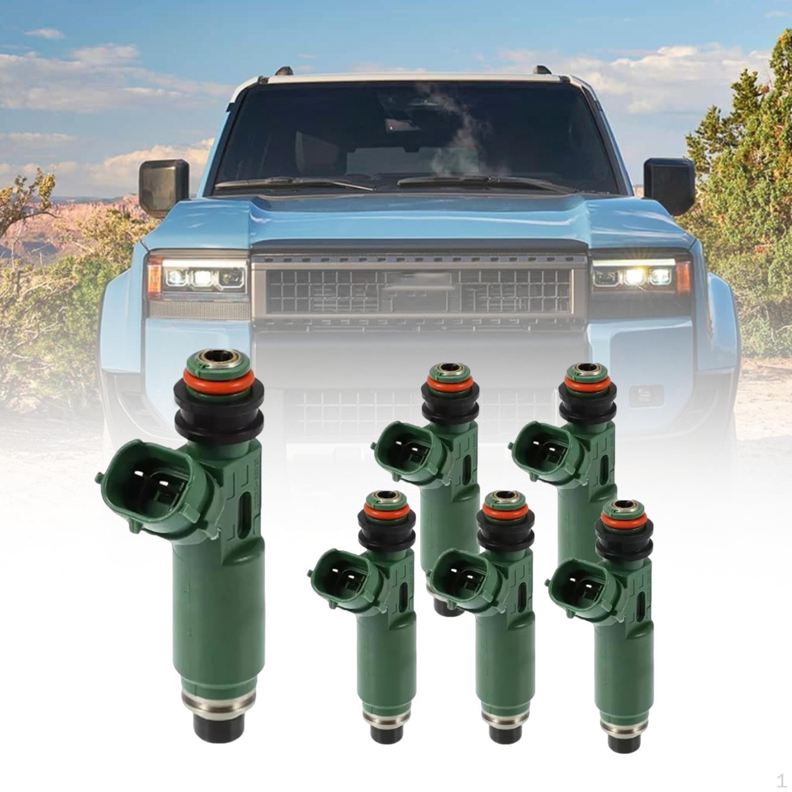 

6 шт. топливных форсунок 23250-66010 прочная замена для Lexus LX450 4.5L