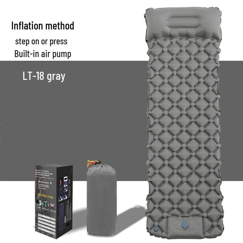 OEING Outdoor Lightweight Inflatable Sleeping Pad with Pillow