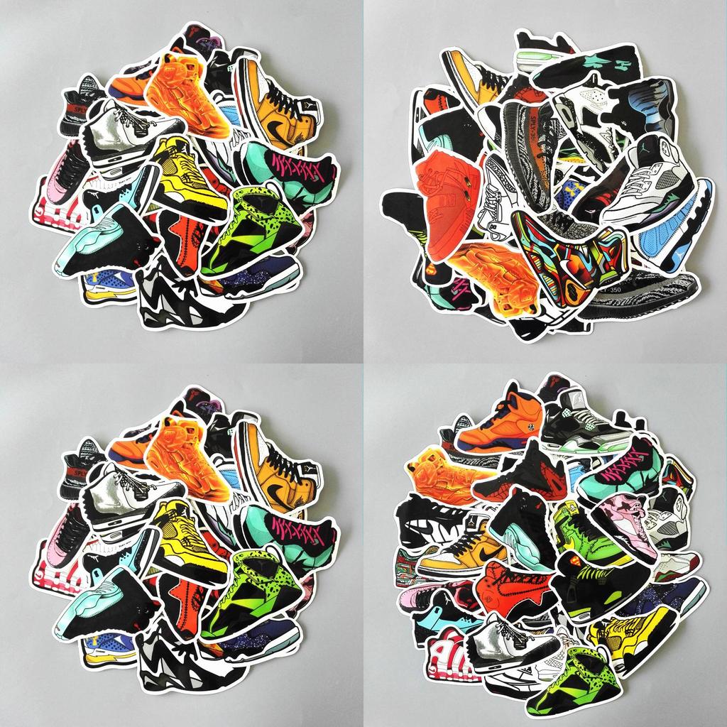 Premium Basketball Superstar Sneakers Stickers Vinyl Graffiti Creation Decals Decor