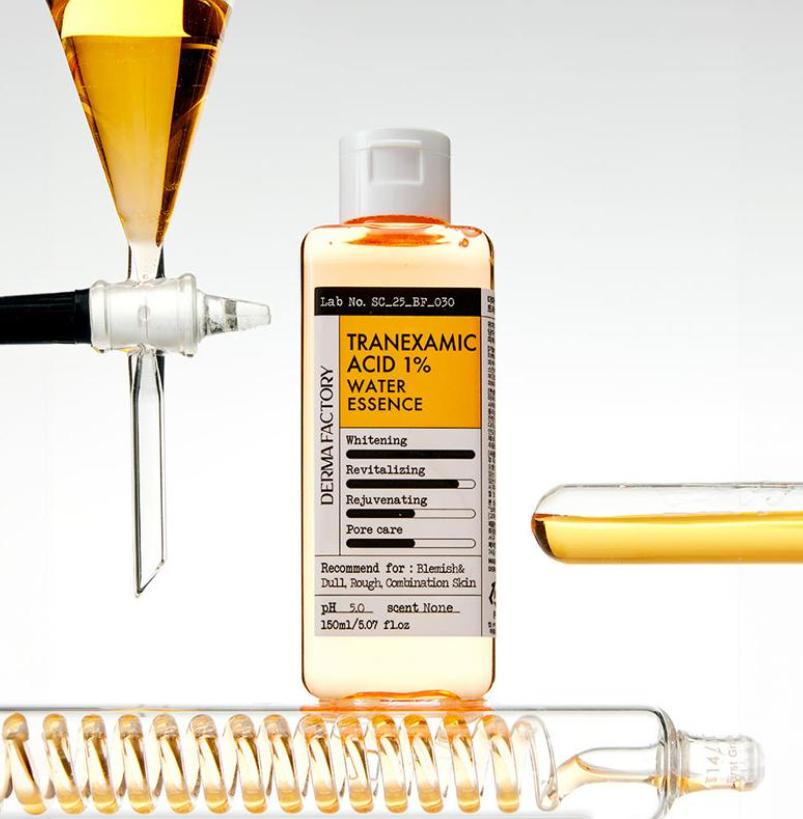 DERMA FACTORY Tranexamic Acid 1% Water Essence 150ml – Brightening & Dark Spot Care