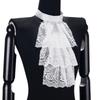 Elegant Avtagbar Krås med Volanger Flerskiktig Spetskrage för Steampunk Kolonial Utrustning Cosplay Kostym Halskrage