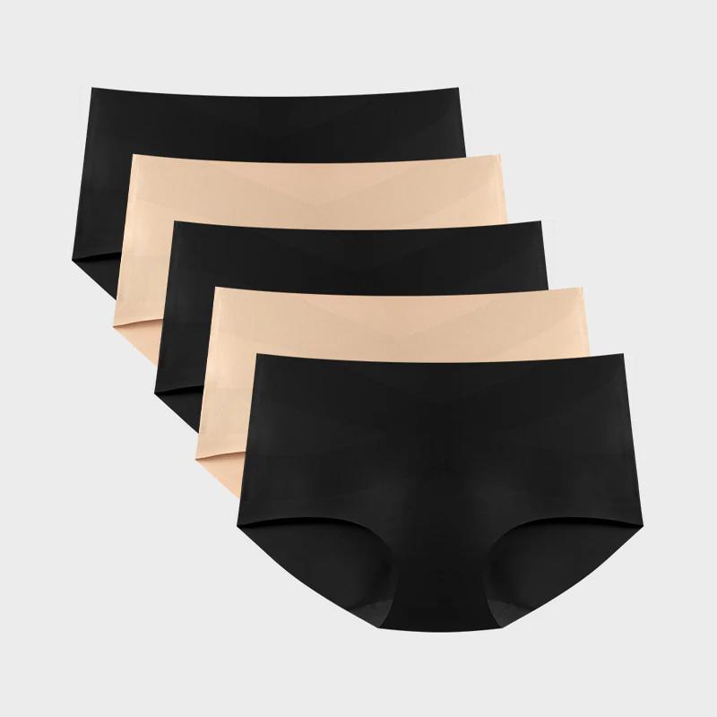 Women s Seamless High Waist Panties Tummy Control Underwear Body Shaper Briefs Invisible No Show Slimming Panty Plus Size S