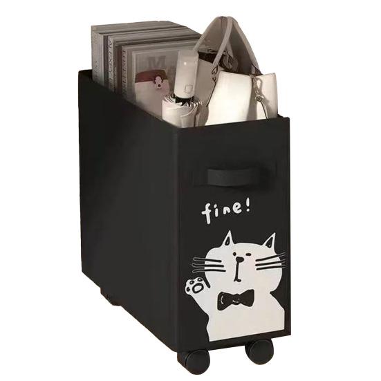 Storage Basket Laundry Bin with Wheels Handle Design Large Capacity Waterproof Foldable Clothes Toys Organizer Basket