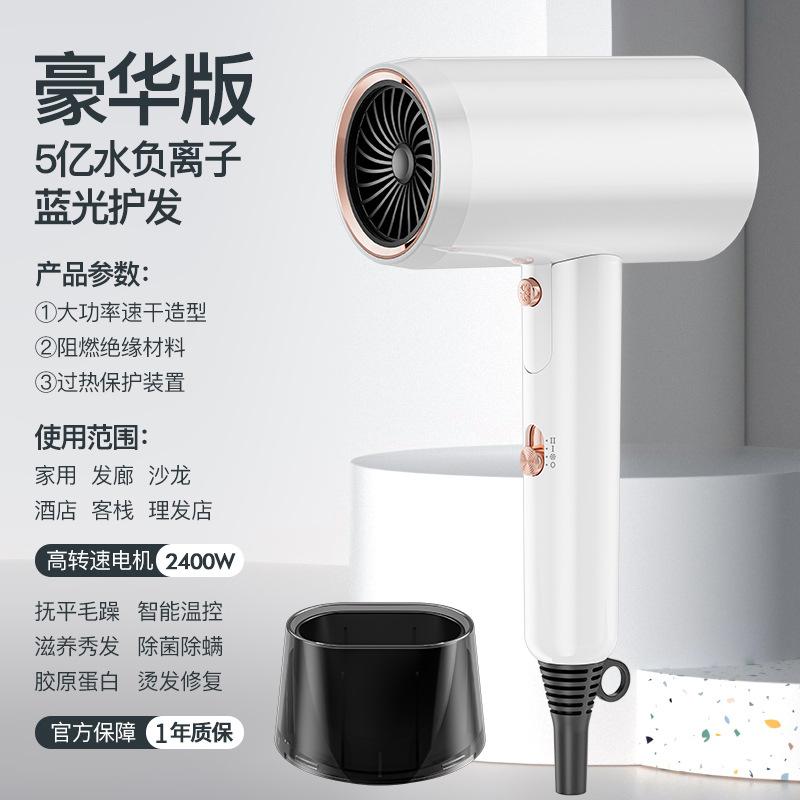 High-Power Ionic Portable Mini Hair Dryer with Hot/Cold Air Three-Speed Foldable Design for Household Use
