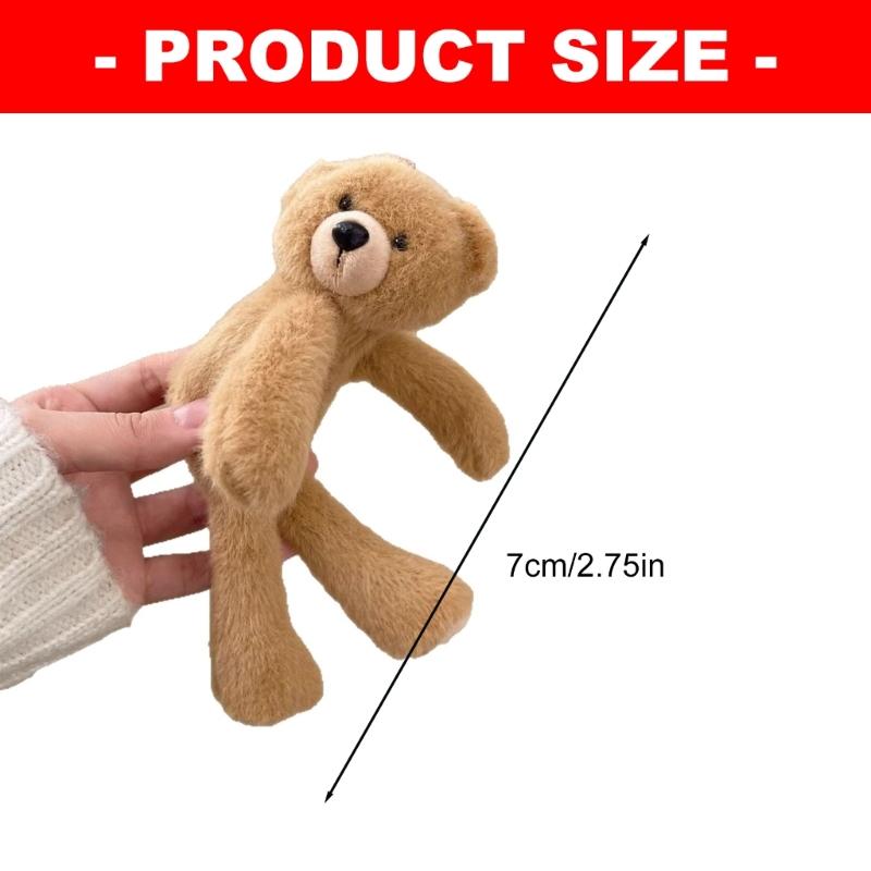 Adorable Plush Bear Hair Clip For Women Girls Soft Animal Design Hair Accessory For Daily Wear Party Photography