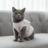 Cute Animal Print Cat Weaning Suit Breathable Adjustable Cat Recovery Clothing Strap Up Style Pet Anti-Lick Suit Pet Care