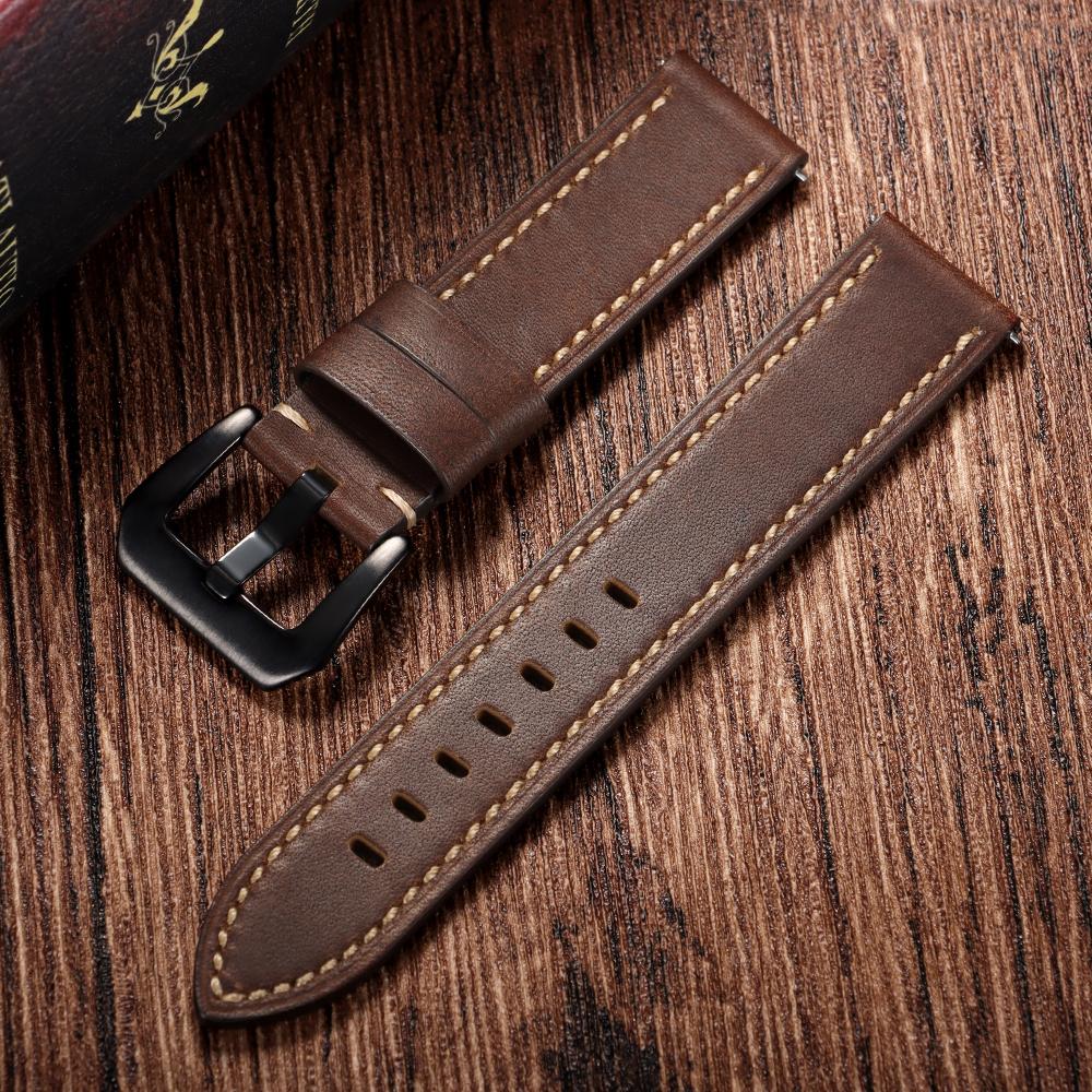 18mm 20mm 22mm 24mm 26mm Calfskin Retro Watchband Quick Release Cowhide Straps for Panerai for Omega Men Women Sport Bracelets