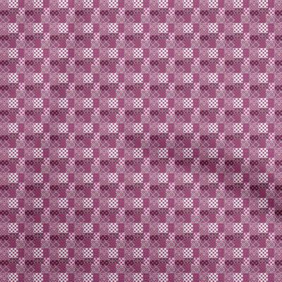 Cotton Flex Dark Magenta Fabric Floral Sewing Craft Projects Fabric Prints By Yard 40 Inch