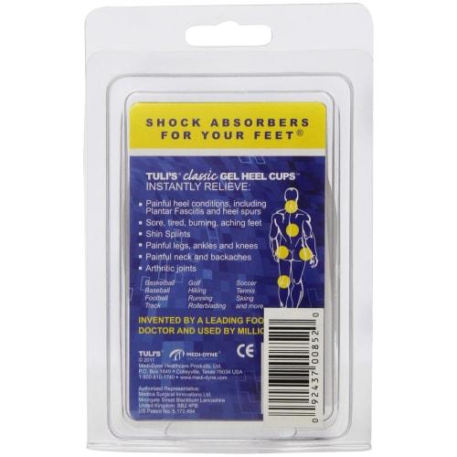PediFix Tuli's Heel Support, Gel Heel Cup, Cushioned Heel Pad (P85-LRG)