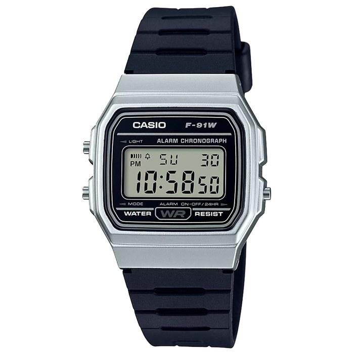 [Casio] F-91WM-7A Quartz Watch, Unisex, Black/Silver
