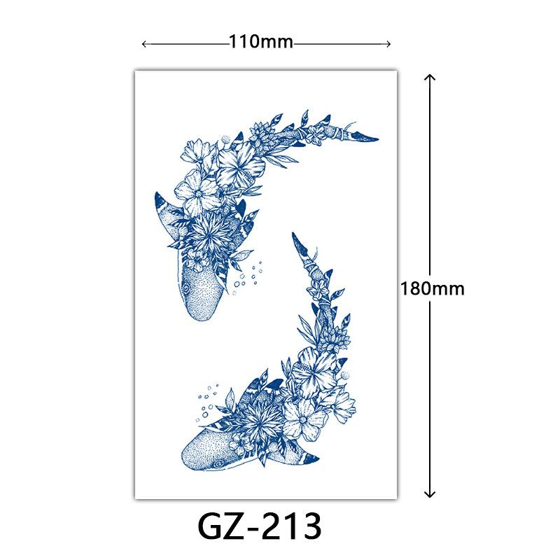 Herbal Semi-Permanent Tattoo Sticker, Semi-Permanent Tattoo Sticker, Anti-Rub, Anti-Sweat Tattoo