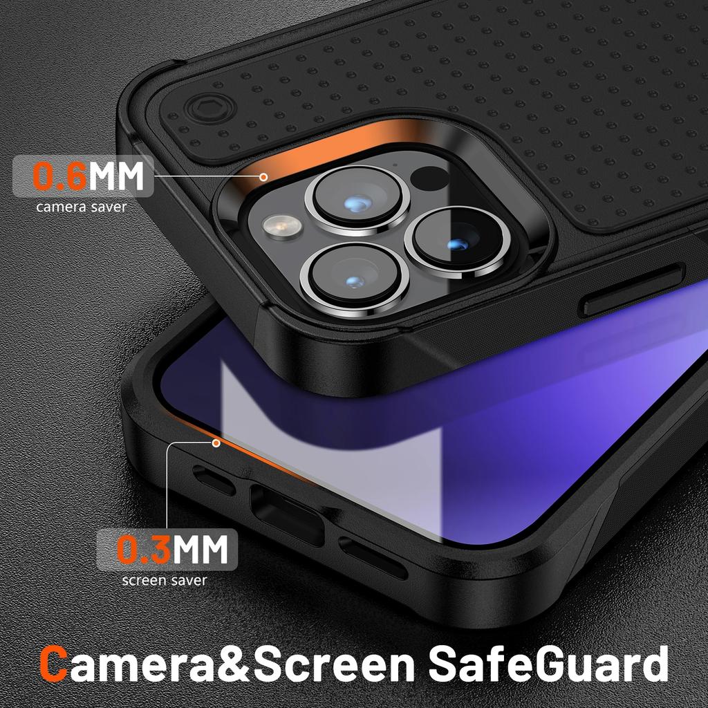 Hybrid Rugged Armor Shockproof Phone Case For iPhone 11 12 13 14 15 Plus 16 Pro Max XR 8 7 SE 2026 TPU Frame Plastic Back Cover
