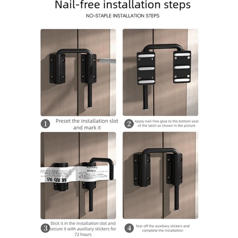 Corrosion Resistant Thickened Door Lock Pin With Adjustable Height For Home Office Use