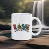 Coffee Mug Handwriting Merry Christmas Ceramic Mug Xmas Colors Love Water Cup For Milk Juice Cola Lovely Festive Gift Funny Cups