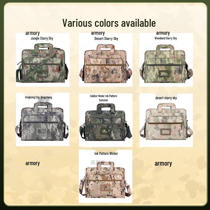 Tactical Camouflage Laptop & Document Shoulder Bag
