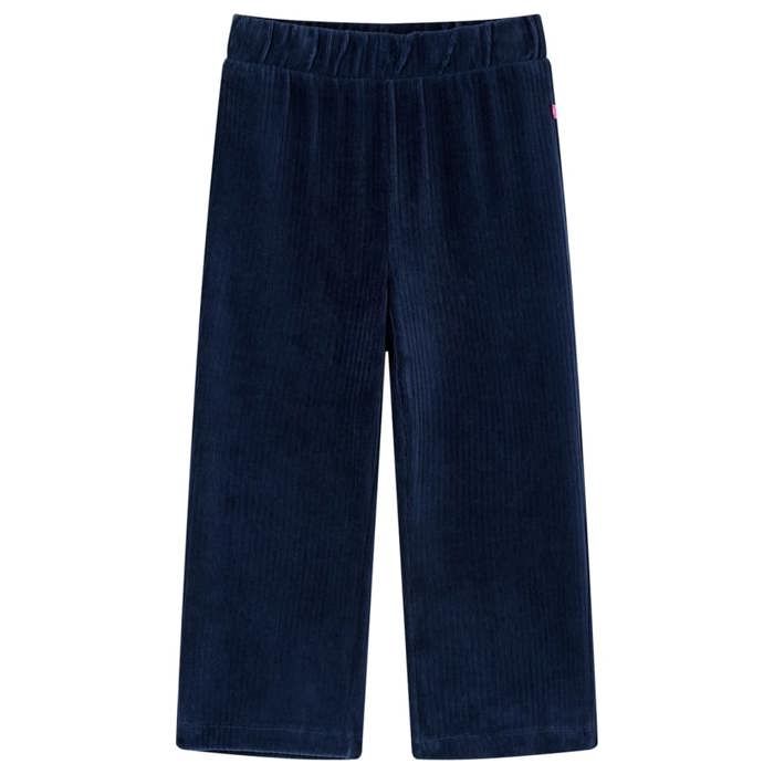 Pantalons pour enfants velours côtelé bleu marine 92/104/116/128/140