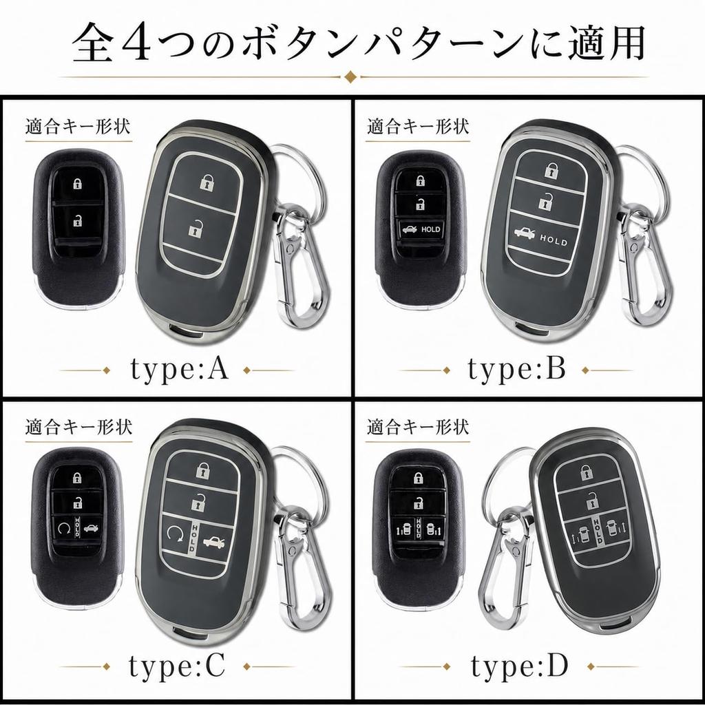 Key Case Key Cover Compatible with Honda New N-BOX N-BOX