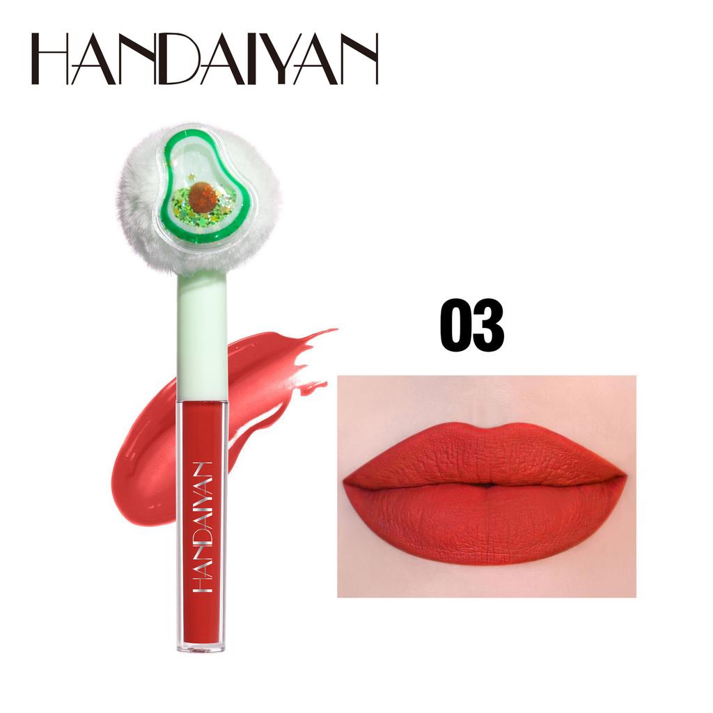 HANDAIYAN Stek Gjin Beker Lip Glaze Velvet Filvet Mist matná rtěnka Reade Fruit Plusplus HEAD Gloss