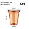 AVADEN Disposable Brown Transparent Plastic Cups