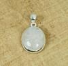 Solid 925 Sterling Silver Moonstone Gemstone Oval Pendant Handmade Jewelry Healing Pendant Statement Jewelry