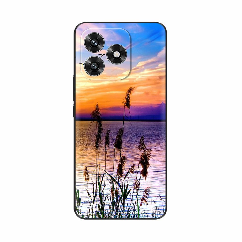 For Honor X5c Plus Case Sweet Love Flower Soft Silicone TPU Cover For Honor X5c HonorX5c Plus Phone Case Protective Shell Funda