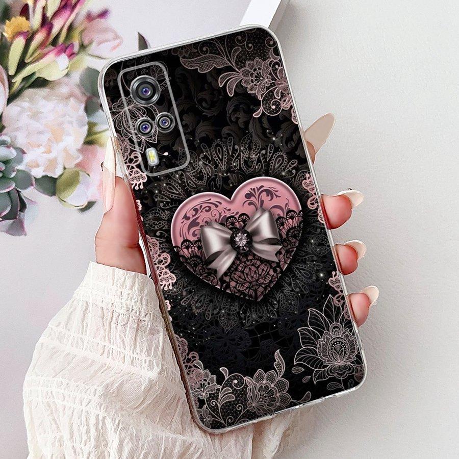 For Vivo Y33s Y21 2021 Y21A S G Y31 Y33 Y53s Y51 Y51a Y73 4G Y03 Y18 Y28 Phone Case Soft Silicone TPU Butterfly Flower Covers
