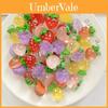 Colorful Strawberry Diy Accessories For Water Bottles And Phone Cases Wholesale Resin Embellishments