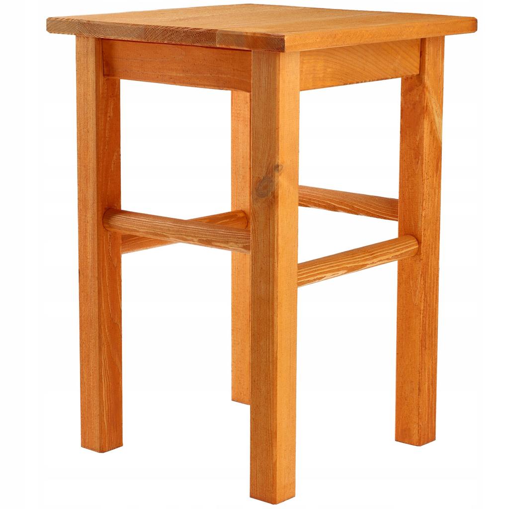 KADAX Wooden Kitchen Stool Chair 43.5cm Solid Alder