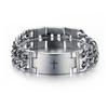 Men Fashion Classic Crucifix Pattern Carbon Teel  Bracelet